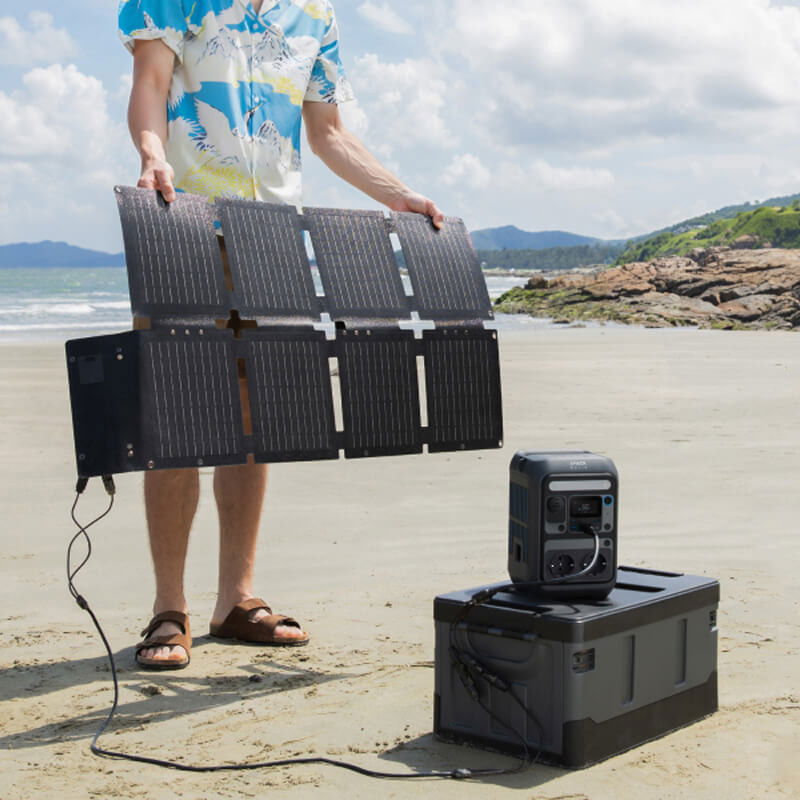 Anker Solix C300X DC + PS60 Portable Solar Panel