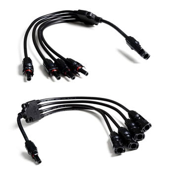 MC4 T-adapter Set 4 for parallel connection - Long